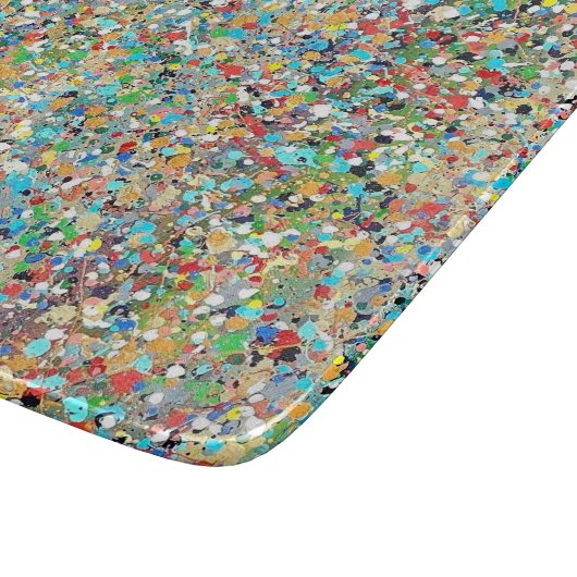 Confetti 6 x 7 Deco glassnijplank Snijplank (Hoek)