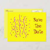 Confetti, Aankondigingskaart (Voorkant / Achterkant)