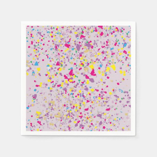 Confetti Abstract Paars Servet (Voorkant)