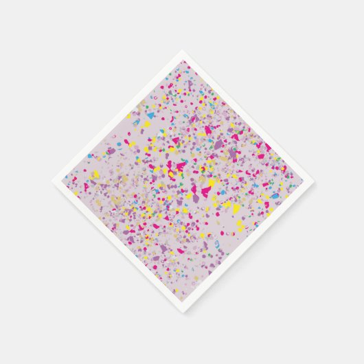 Confetti Abstract Paars Servet (Hoek)