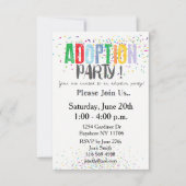 Confetti Adoption Party nodigt ozias uit Kaart (Voorkant)