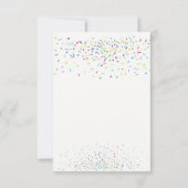 Confetti Adoption Party nodigt ozias uit Kaart (Achterkant)
