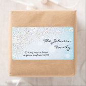 Confetti-adreslabel Etiket (Insitu)