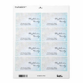 Confetti-adreslabel Etiket (Full Sheet)