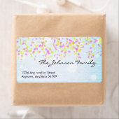 Confetti-adreslabel Etiket (Insitu)