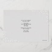 Confetti Afstuderen Folie Uitnodiging (Achterkant)