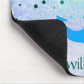 Confetti Anchor Zee Blue Beach Navy Girly Stippen Muismat (Hoek)