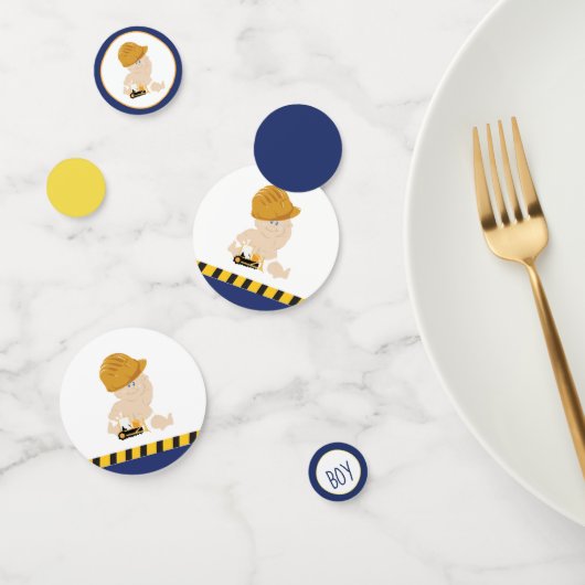 Confetti Baby shower  bouwwerkzaamheden (Groep)