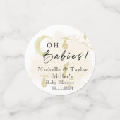 Confetti Baby shower Neutral Twin Storks (Kleine voorkant)