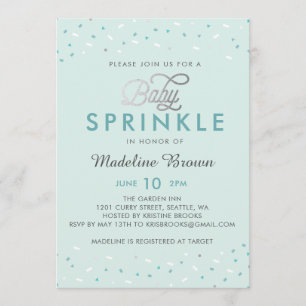 Confetti Baby Sprinkle Uitnodiging
