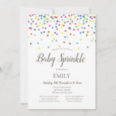 Confetti Baby Sprinkle Uitnodiging - Baby shower (Voorkant)