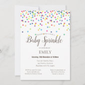 Confetti Baby Sprinkle Uitnodiging - Baby shower (Voorkant)
