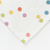 Confetti babymeisje deken (Hoek)