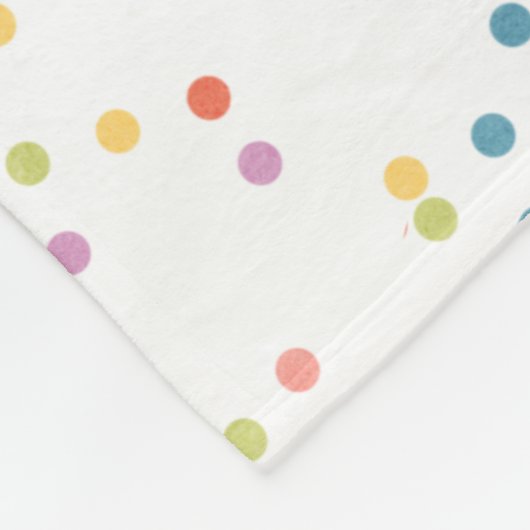 Confetti babymeisje deken (Hoek)