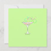 Confetti Bachelorette Kaart (Achterkant)