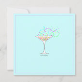 Confetti Bachelorette Kaart (Achterkant)