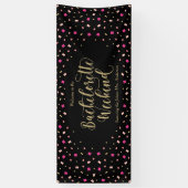 Confetti Bachelorette Weekend Spandoek (Verticaal)