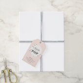 Confetti ballon klaar voor pop baby shower cadeaulabel (Met Touw)