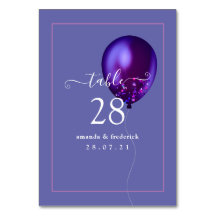 Confetti Ballon Tafelnummer