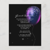 Confetti Ballon Weddenschap Details Informatiekaartje (Voorkant)