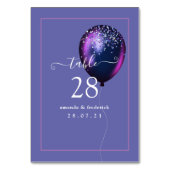 Confetti-ballonnummer Kaart (Achterkant)