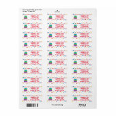 Confetti Birthday Cake Return Address Labels (Full Sheet)