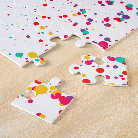 Confetti Birthday Puzzle Legpuzzel (Zijkant)