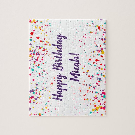 Confetti Birthday Puzzle Legpuzzel (Verticaal)