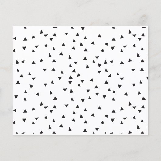 "Confetti" Black White Calligraphy Wedding Sign (Achterkant)