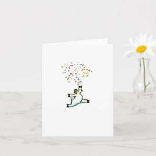 "Confetti", blanco wenskaart Kaart