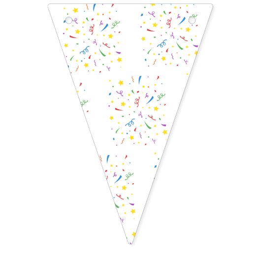 Confetti Blauw 1e verjaardag Vlaggetjes (Tweede vlag)