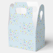 Confetti Blauwe 1e Verjaardag Bedankdoosjes (Geopend)