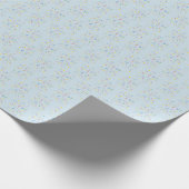 Confetti Blauwe 1e Verjaardag Cadeaupapier (Hoek)