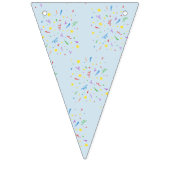 Confetti Blauwe 1e Verjaardag Vlaggetjes (Derde vlag)