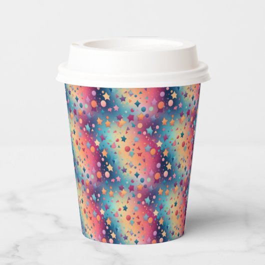 Confetti Bliss Papieren Bekers (Achterkant)