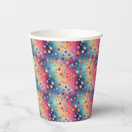 Confetti Bliss Papieren Bekers (Voorkant)