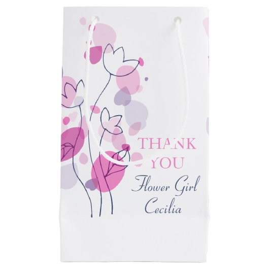 Confetti bloemblaadjes bruiloft bloem meisje gunst klein cadeauzakje (Voorkant)