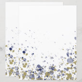 Confetti Blue Gold (Voorkant / Achterkant)