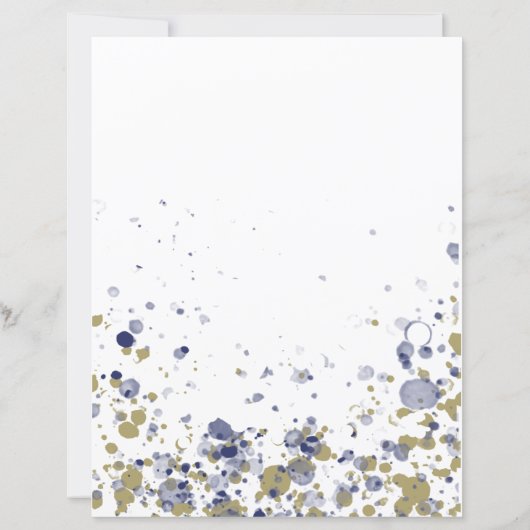 Confetti Blue Gold (Achterkant)