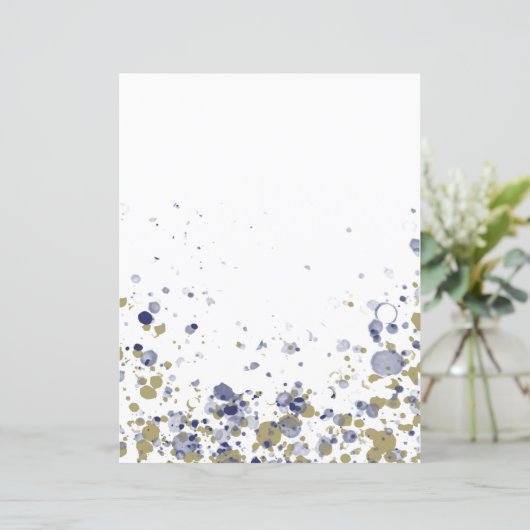 Confetti Blue Gold (Staand voorkant)