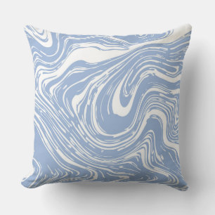 Confetti Blue Marble Decorative Pillow Kussen