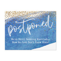 Confetti & Blue Waterverf uitgesteld