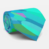 Confetti Blues Fringe Stropdas (Opgerold)