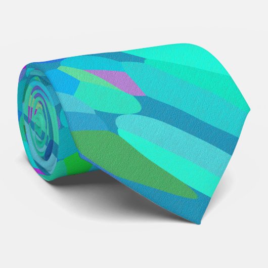 Confetti Blues Fringe Stropdas (Opgerold)