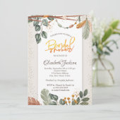 Confetti Boho Vrijgezellenfeest Kaart (Staand voorkant)