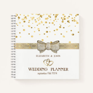 Confetti, Bow, Gepersonaliseerde Bridal Planner va Notitieboek