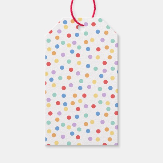 Confetti Brights (Stippen) Cadeaulabel (Voorkant)