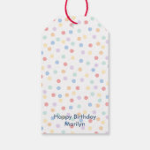 Confetti Brights (Stippen) Cadeaulabel (Achterkant)
