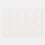 Confetti Brights (Stippen) Inpakpapier Vel (Voorkant)