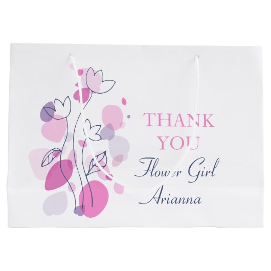 Confetti bruiloft bloemmeisje gunt grote cadeautas (Achterkant)